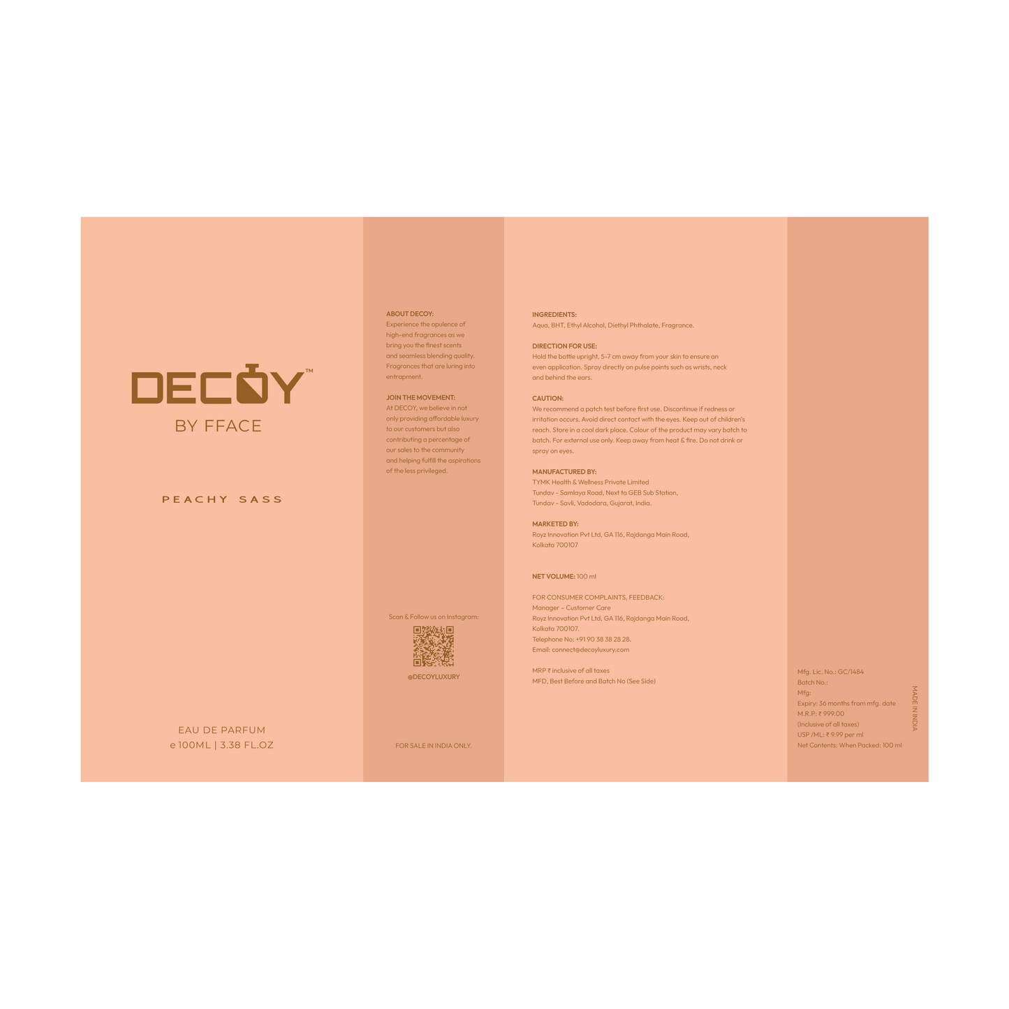 Peachy Saas EDP (100 ML)