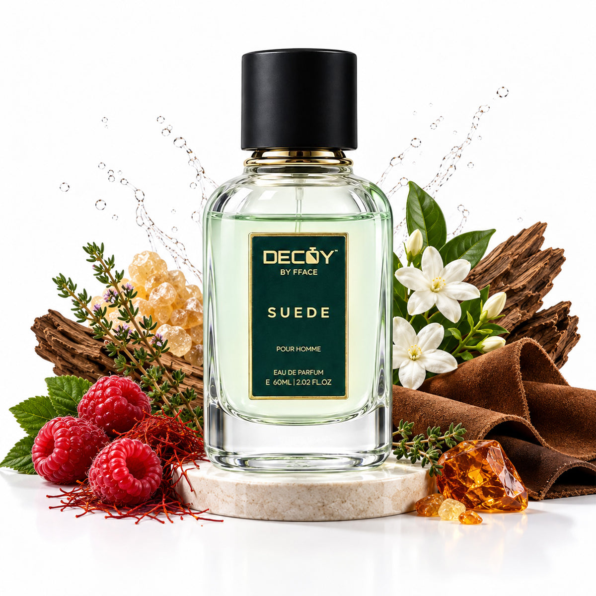 Decoy Suede Eau de Parfum for Men, 60 ml
