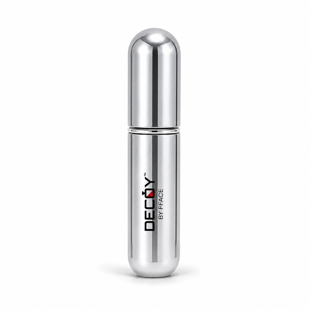 Decoy Luxury 5ml Aluminium Refillable Perfume Atomizer | Portable Travel Perfume Spray Bottle