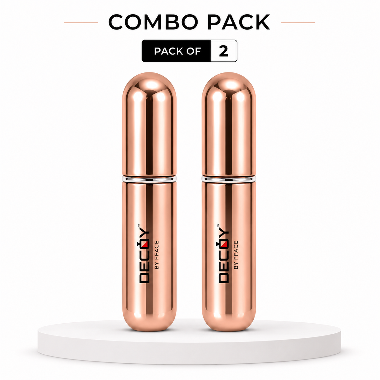 Decoy Luxury 5ml Aluminium Refillable Perfume Atomizer | Portable Travel Perfume Spray Bottle