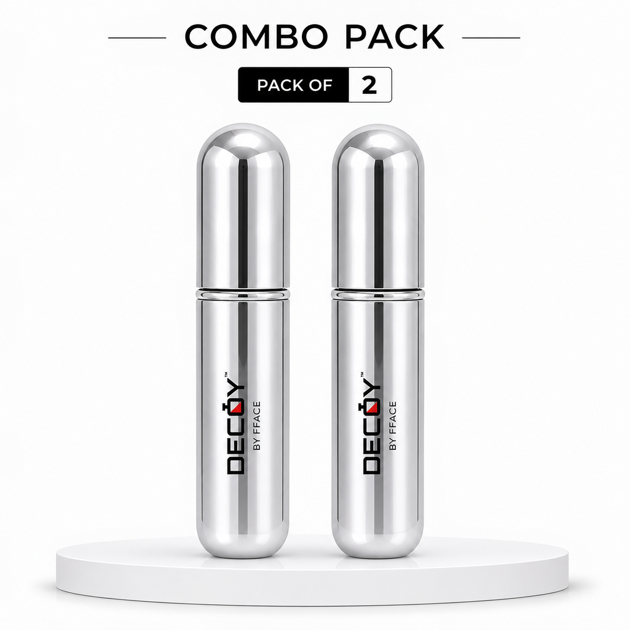Decoy Luxury 5ml Aluminium Refillable Perfume Atomizer | Portable Travel Perfume Spray Bottle
