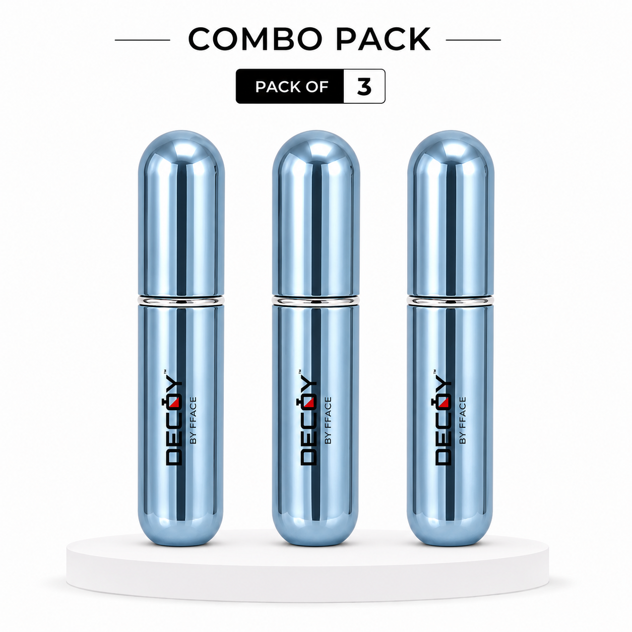 Decoy Luxury 5ml Aluminium Refillable Perfume Atomizer | Portable Travel Perfume Spray Bottle