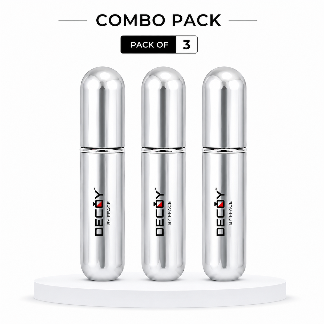 Decoy Luxury 5ml Aluminium Refillable Perfume Atomizer | Portable Travel Perfume Spray Bottle