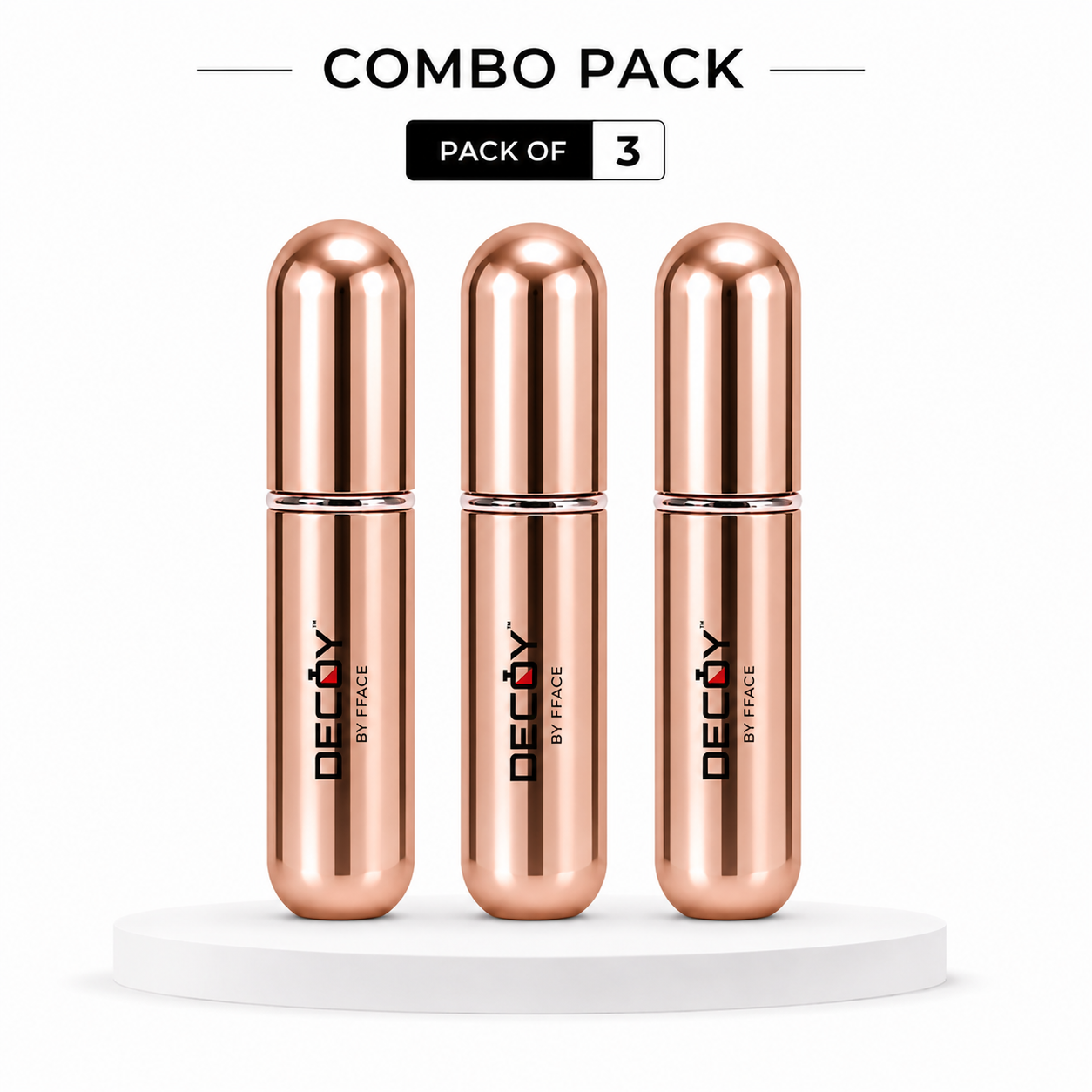 Decoy Luxury 5ml Aluminium Refillable Perfume Atomizer | Portable Travel Perfume Spray Bottle