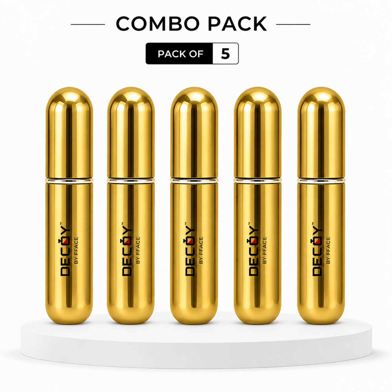 Decoy Luxury 5ml Aluminium Refillable Perfume Atomizer | Portable Travel Perfume Spray Bottle