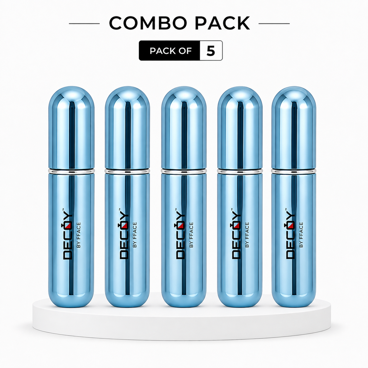 Decoy Luxury 5ml Aluminium Refillable Perfume Atomizer | Portable Travel Perfume Spray Bottle