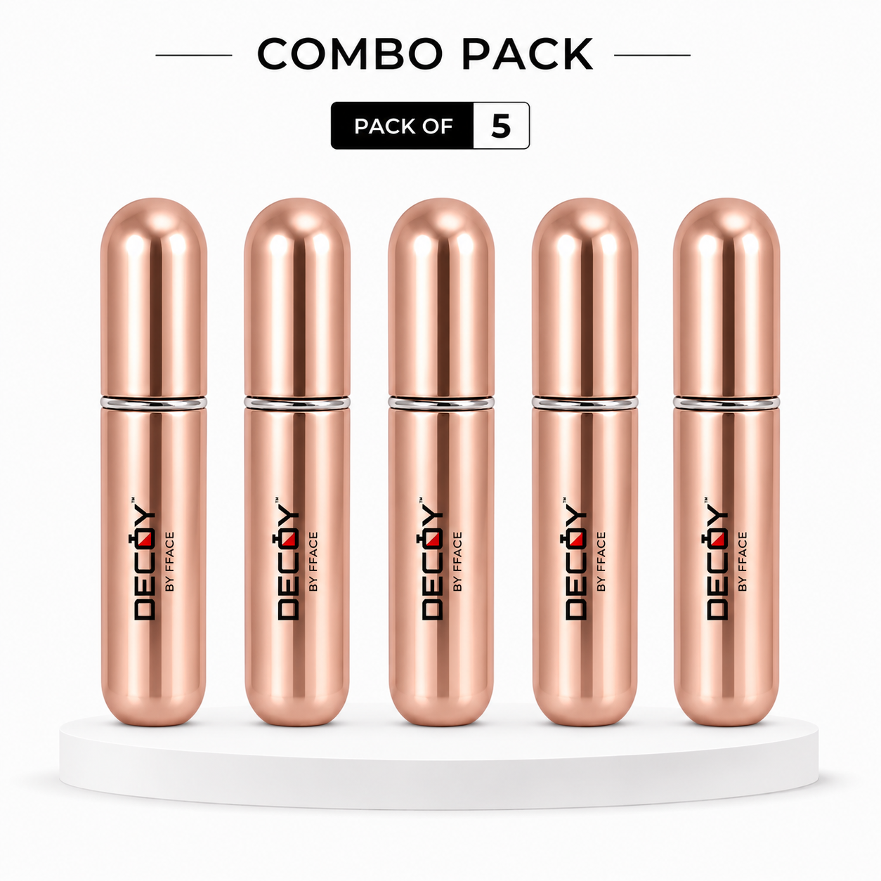 Decoy Luxury 5ml Aluminium Refillable Perfume Atomizer | Portable Travel Perfume Spray Bottle