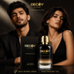 Decoy by Fface Intense Black perfume with a man and woman in the background