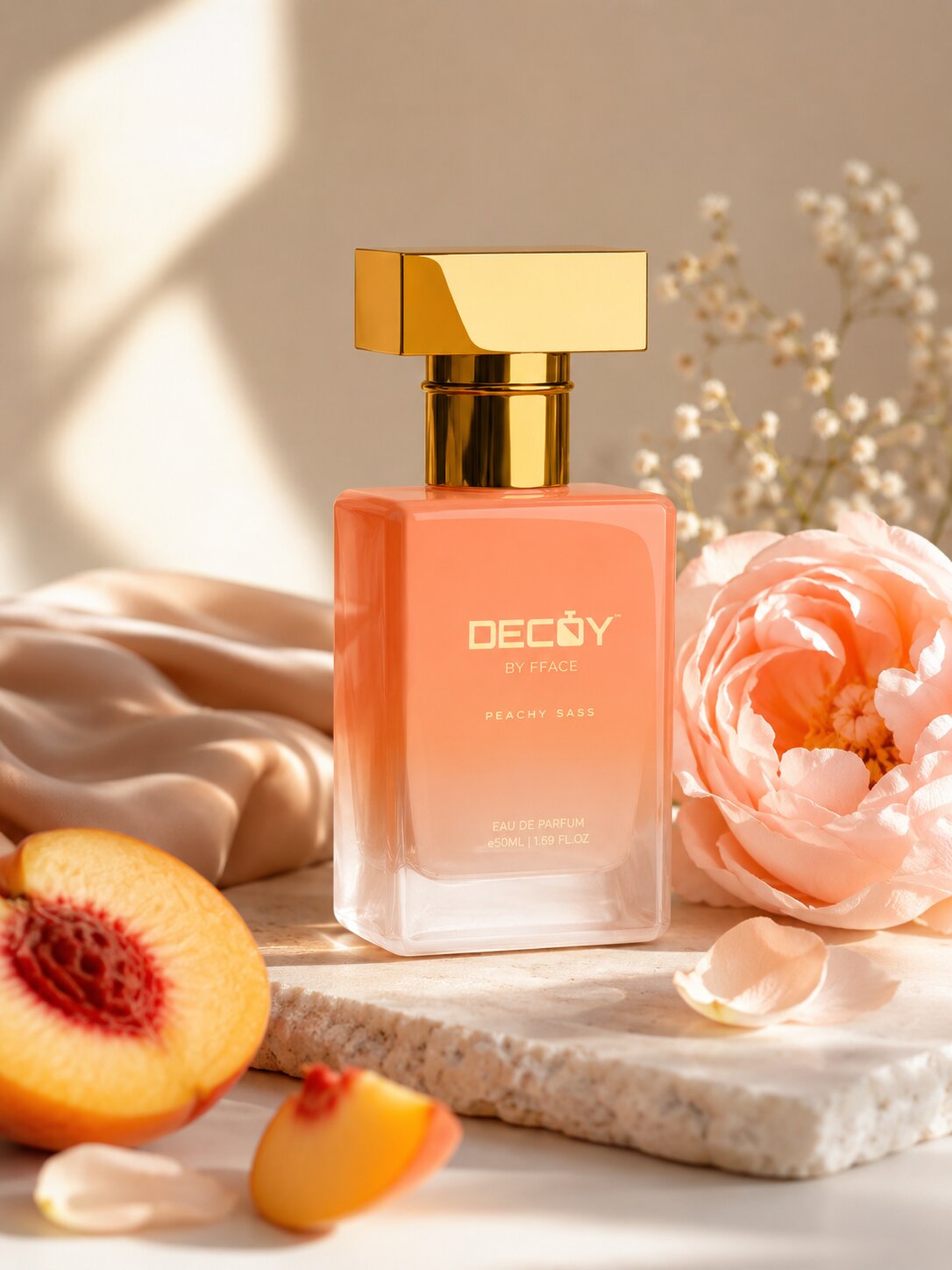 Peachy Sass True EDP Perfume for Women 50ml | 15% Oil Concentration | Floral Fruity | Decoy Luxury