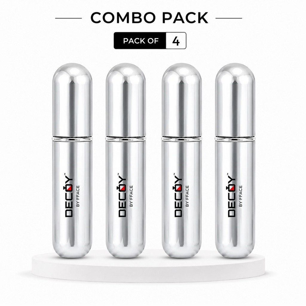 Decoy Luxury 5ml Aluminium Refillable Perfume Atomizer | Portable Travel Perfume Spray Bottle