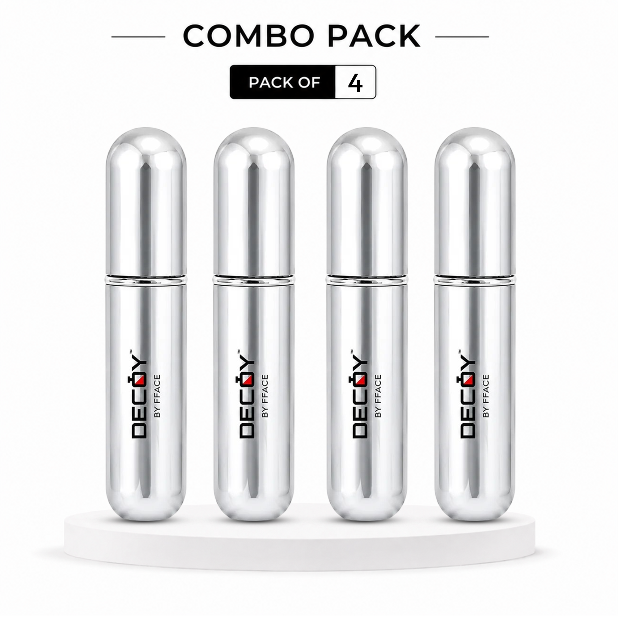 Decoy Luxury 5ml Aluminium Refillable Perfume Atomizer | Portable Travel Perfume Spray Bottle