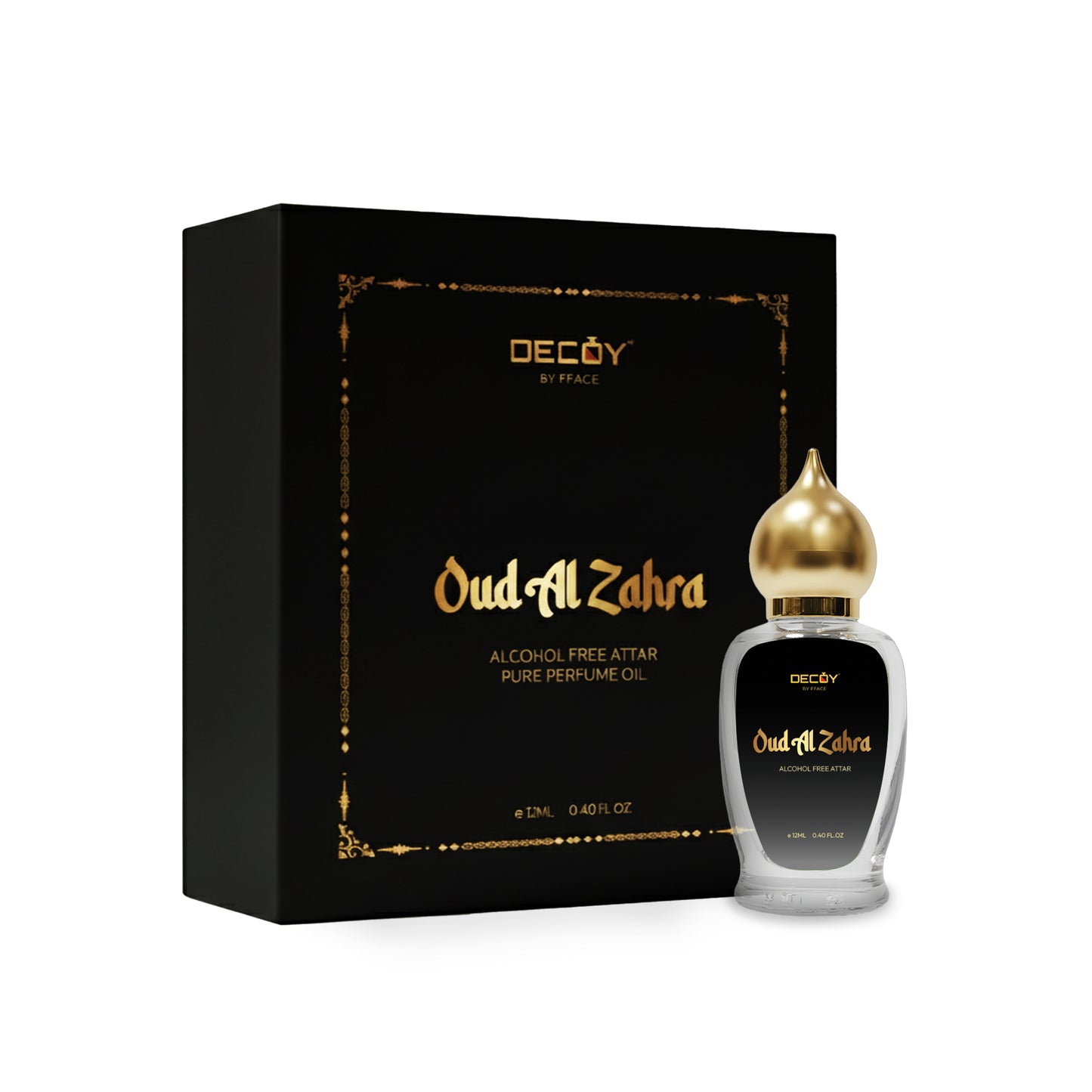Decoy Luxury Oud Al Zahra Attar Oil | Unisex Perfume (12ml) | Alcohol-Free Long-Lasting