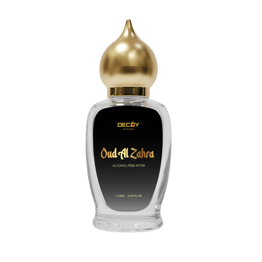 Decoy Luxury Oud Al Zahra Attar Oil | Unisex Perfume (12ml) | Alcohol-Free Long-Lasting