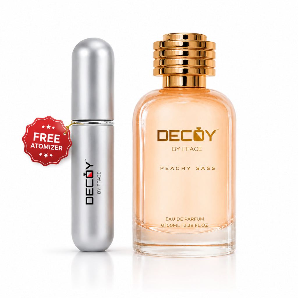 Peachy Sass True EDP 100ml | Floral Fruity Perfume for Women with Free Refillable 5ml Atomizer | 15% Oil Concentration
