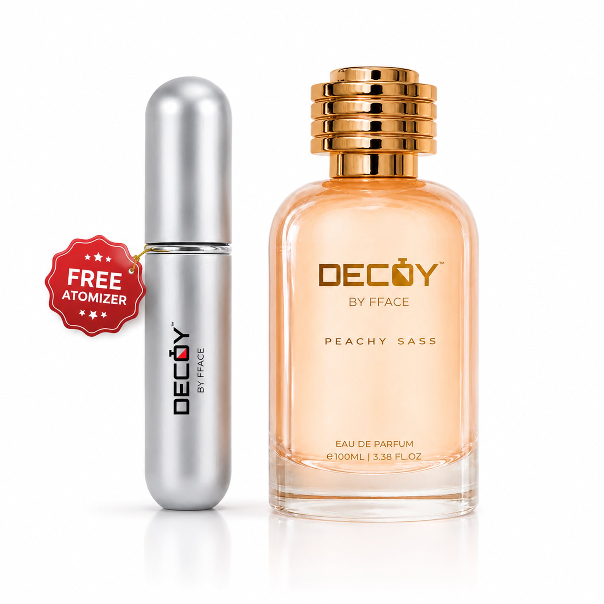 Peachy Sass True EDP 100ml | Floral Fruity Perfume for Women with Free Refillable 5ml Atomizer | 15% Oil Concentration