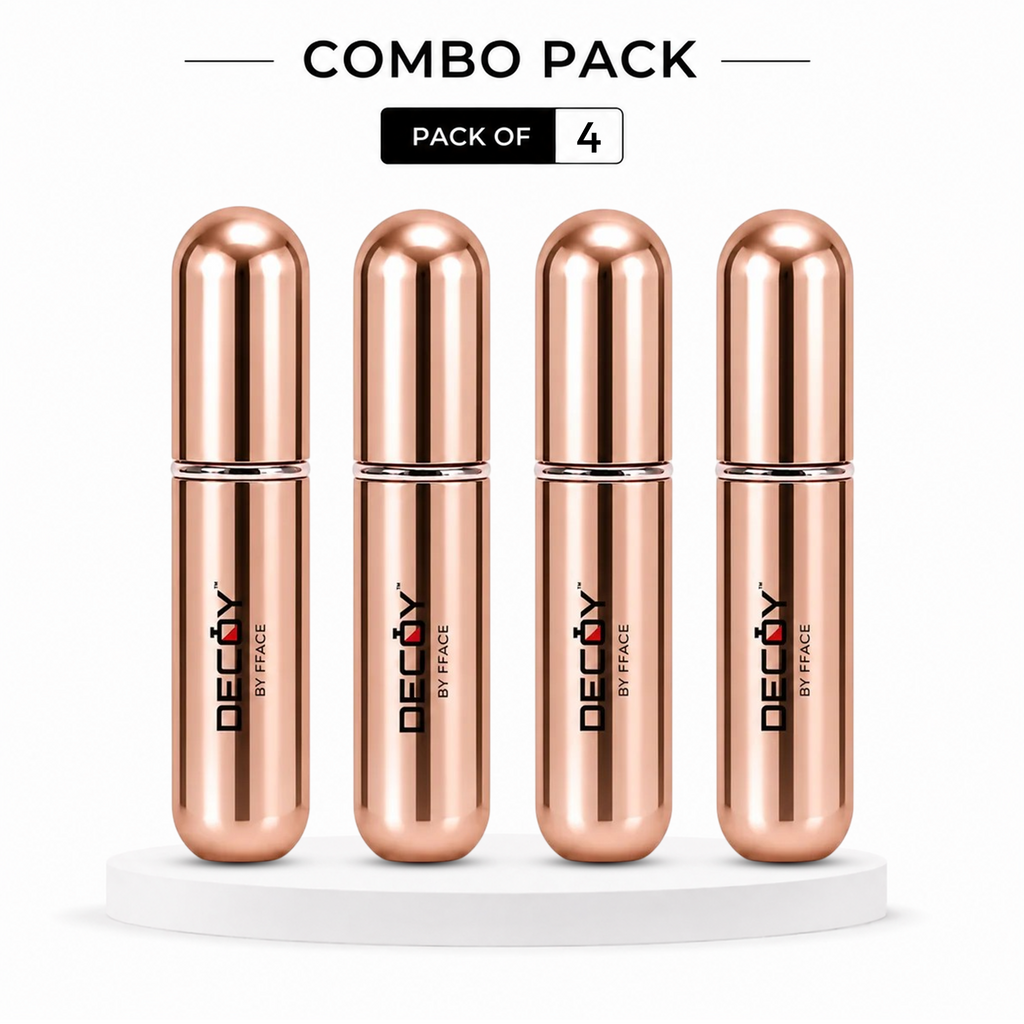 Decoy Luxury 5ml Aluminium Refillable Perfume Atomizer | Portable Travel Perfume Spray Bottle