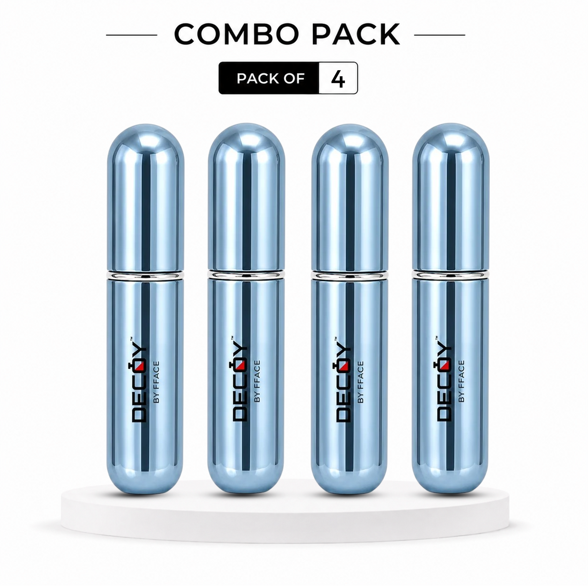Decoy Luxury 5ml Aluminium Refillable Perfume Atomizer | Portable Travel Perfume Spray Bottle