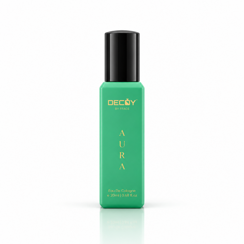 Decoy Aura bottle with lavender, sage, cedar and lily of the valley