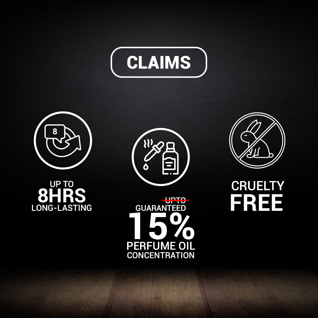 Decoy Intense Black 50ml features 15 percent oil concentration and 8 hours long lasting