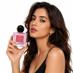 Woman wearing Decoy Luxury LÉORE Pour Femme floral Eau De Parfum