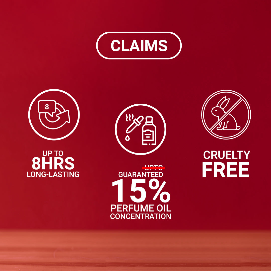 Decoy Passionate Red 50ml features 15 percent oil concentration and 8 hours long lasting