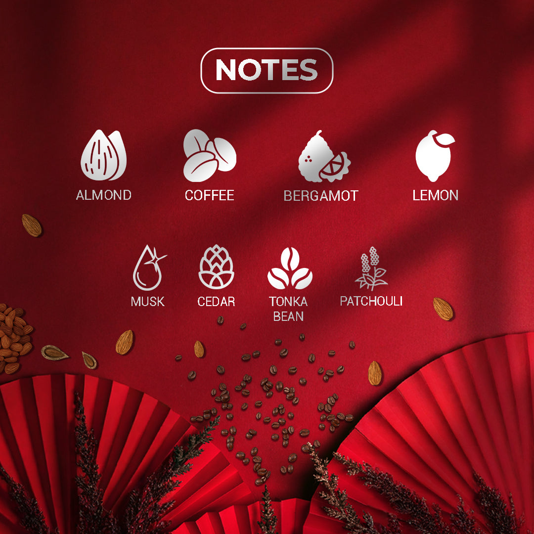 Decoy Passionate Red 50ml scent notes ingredients almond coffee and vanilla