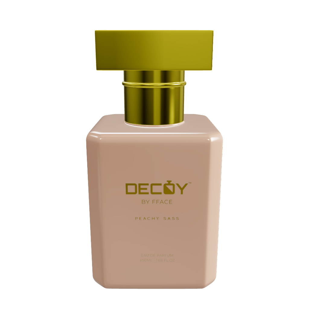 3D model of decoy peachy sass perfume bottle box