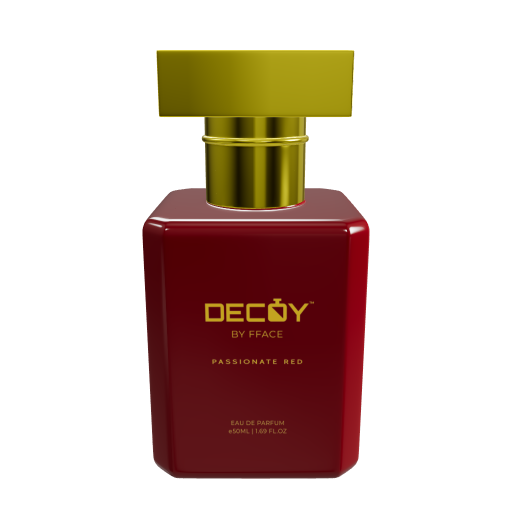3D-model of decoy luxury passionate red 50ml perfume bottle